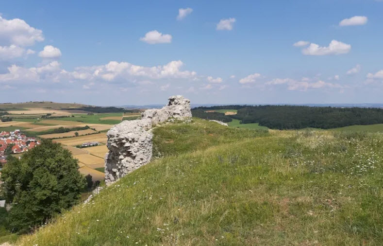 Schlossberg with Ruin Stauffenberg, Germany